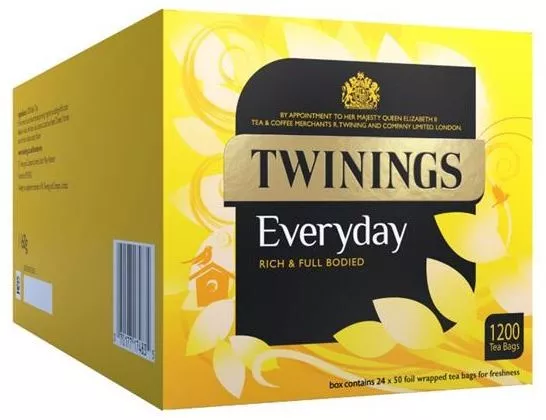 Twinings Everyday Tea Bags x 1200 - Coffee Supplies